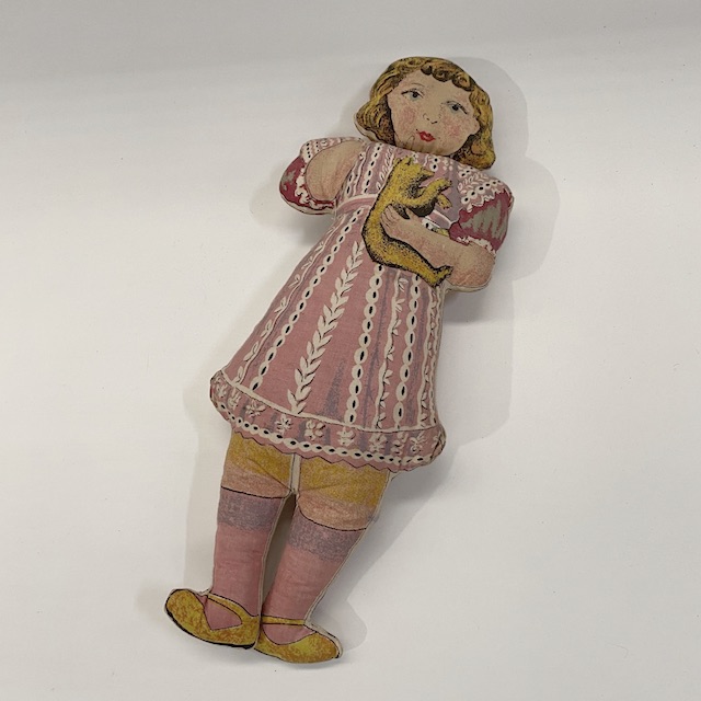 DOLL, Fabric Pink Dress